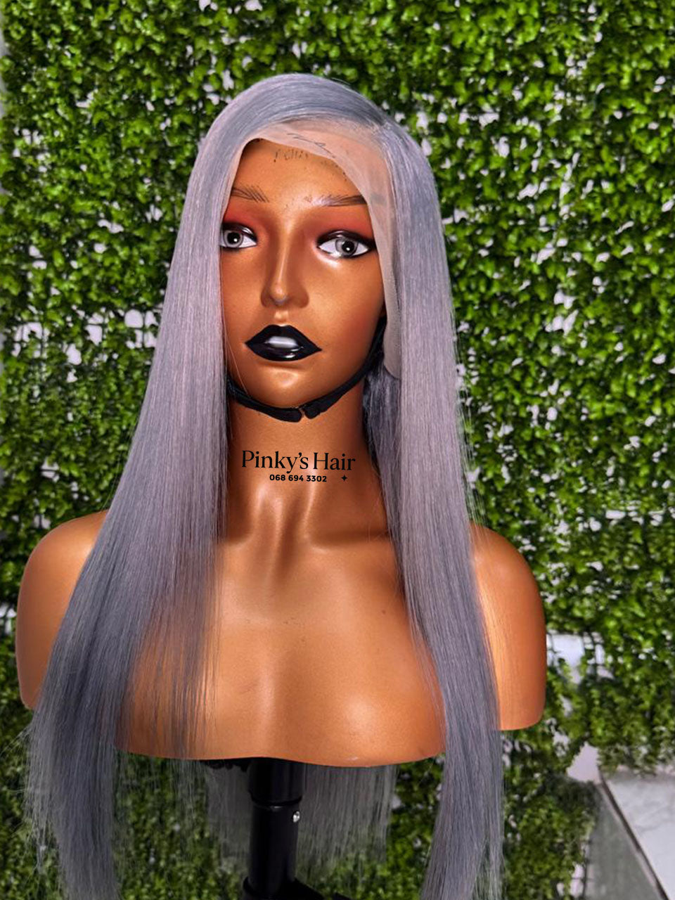 Grey Silver Silky Straight Unit